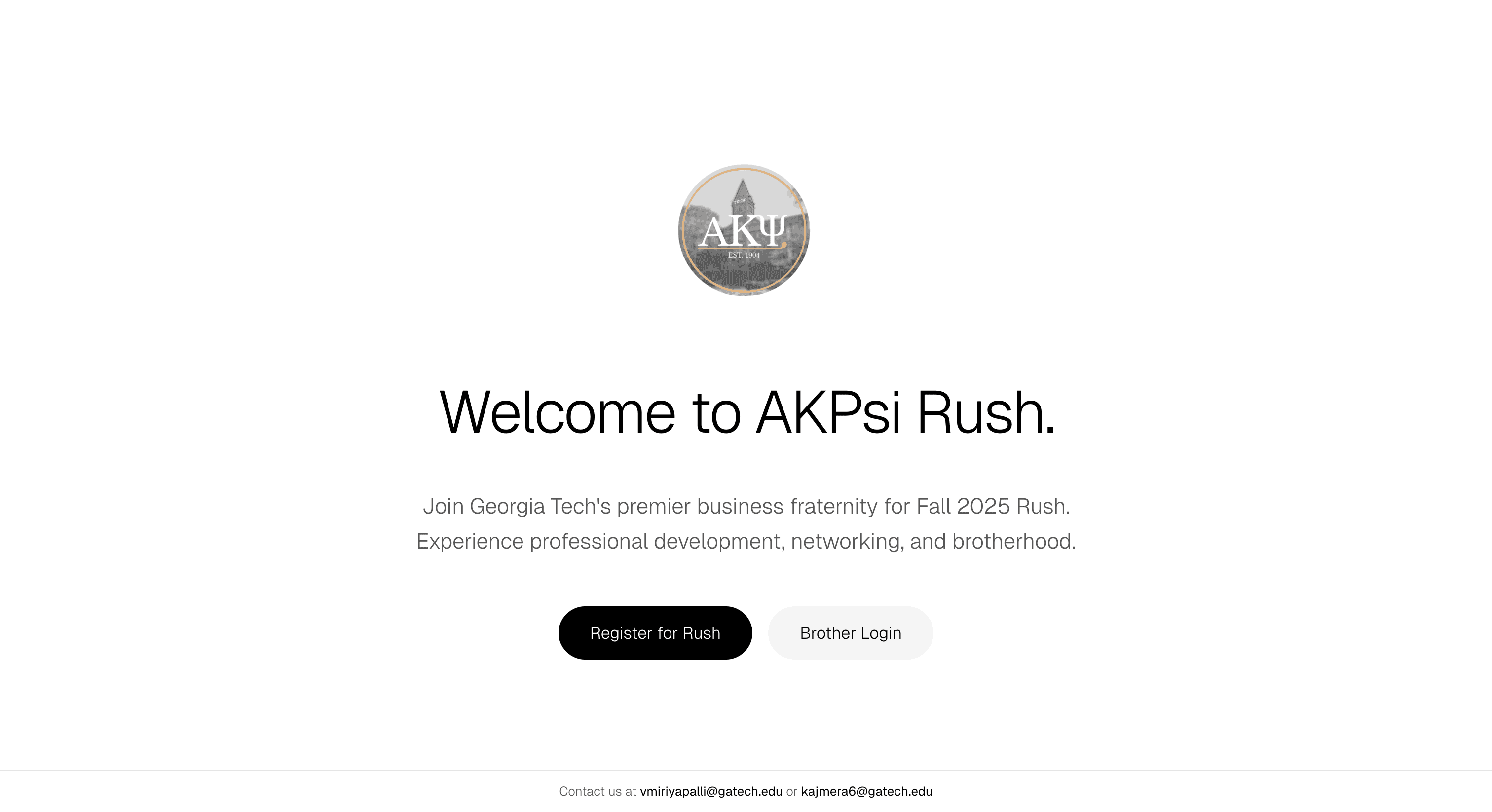 Alpha Kappa Psi Rush Application preview